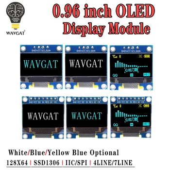 0,96 дюймов OLED IIC Последовательный Белый Дисплейный Модуль 128X64 I2C SSD1306 12864 ЖК-экран Плата GND VCC SCL SDA 0,96 