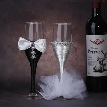 1 Пара Роскошных бокалов для красного вина в китайском стиле для влюбленных, Свадебный подарок для пары Вин, Свадебный кубок, Принадлежности для вечеринки