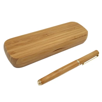 1 шт. авторучка из бамбука и дерева в подарочной коробке, набор для письма LX9A