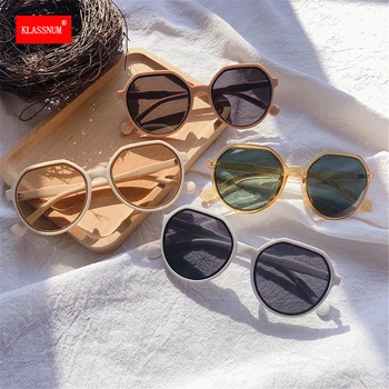1 шт. круглые солнцезащитные очки унисекс, женские классические винтажные трендовые изделия, леопардовые прозрачные круглые очки, солнцезащитные очки простого дизайна