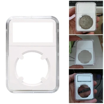 1 шт. Пылезащитная Коробка для сбора монет, Монета, Бытовой дисплей, Монетница, Пластиковая Прозрачная Коробка для идентификации коллекции монет