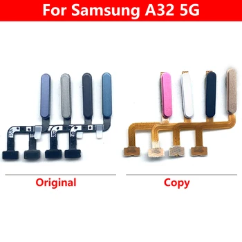 10 шт. для Samsung A32 5G A326 Датчик распознавания меню отпечатков пальцев С кнопкой громкости Кнопка включения Выключения питания Flex