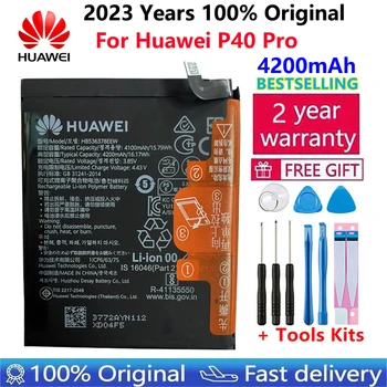 100% Оригинальная Замена Hua Wei HB536378EEW Батареи HB486486ECW Для HUAWEI P40 Pro P40Pro Оригинальные Аккумуляторы для телефонов
