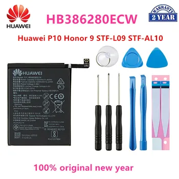 100% Оригинальный Аккумулятор HB386280ECW 3300 мАч Для Мобильного телефона Huawei P10 Honor 9 STF-L09 STF-AL10 + Инструменты
