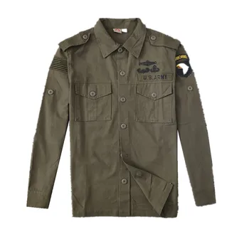 101 Воздушно-десантная дивизия, Тактическая рубашка, Американский военный спецназ, Куртка с лацканами, Тренировочное пальто Для Мужчин