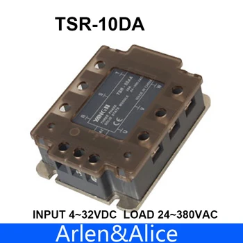 10DA TSR-10DA Трехфазный SSR вход 4-32 В постоянного тока, нагрузка 24-380 В переменного тока, однофазное твердотельное реле переменного тока