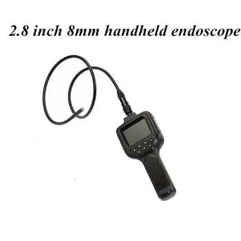 2,8 Дюймов 8 мм Фото видео AV Ручной эндоскоп Автомобильный диагностический инструмент Водонепроницаемый Бороскоп IP67 CMOS