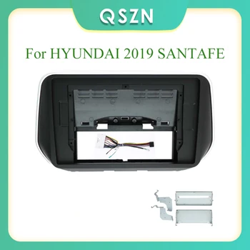 2 Din автомагнитолы, фризовая панель, рамка CD DVD, приборная панель, Аудио Интерьер для HYUNDAI 2019 SANTAFE