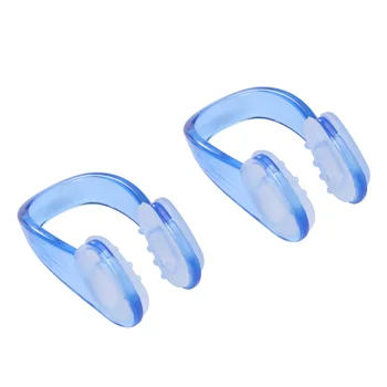 2 шт. зажимы для носа для плавания, силиконовые протекторы для носа, для плавания (синий, 3, 5x2x1, 5 см)