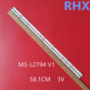 2 шт. светодиодная панель подсветки 32 дюйма для DEXP H32D7300K MS-L2794 V1 58,1 см 6LED 3 В 100% новый