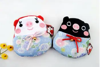 2022 100 шт. Оптом Японский стиль Lucky cat кошельки для монет сумки для монет Нулевой кошелек японская ткань кимоно