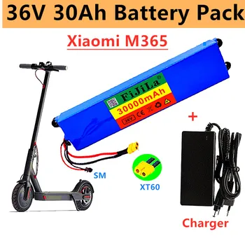2022 genuíno 36v 30ah bateria de íon de lítio pacote, adequado para . электрический скутер mijia m365 bateria bms + carregador