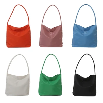 2023 Новые Однотонные сумки на плечо для Девочек, Женская сумочка, сумка для подмышек