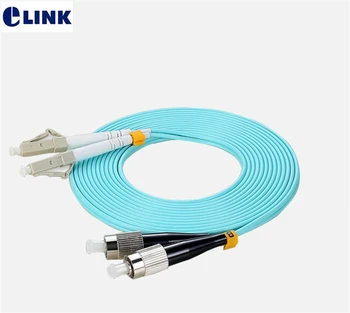 20шт Оптоволоконные патчкорды LC-FC Дуплексный OM3 многомодовый 2,0 мм ПВХ кабель 1 2 3 4 5 7 Метровая перемычка оптического волокна Бесплатная доставка ELINK
