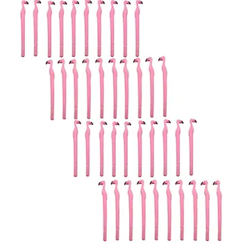 24 Шт., Милые Розовые Гелевые ручки с Фламинго, Подарок для ребенка, Отличные принадлежности для вечеринок и школьных принадлежностей, Черные чернила (0,5 мм)