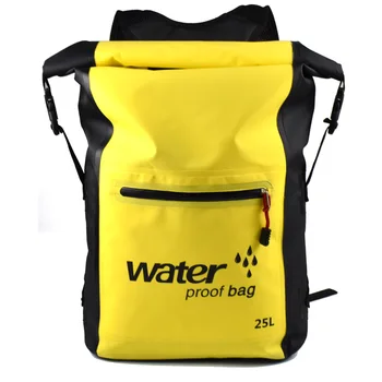25Л ПВХ Рюкзак для плавания на открытом воздухе, сумка для хранения, Рафтинг, Ривинг, Спорт, каякинг, каноэ, Дорожная водонепроницаемая сухая сумка