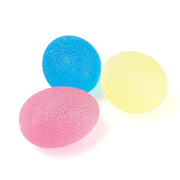 3 ШТ., мячи для снятия стресса, укрепляющие пальцы и сцепление, 3 цвета, наборы для домашних упражнений, Мячи для упражнений для рук