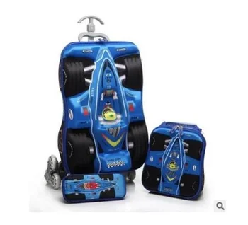 3D детские школьные сумки на колесиках для девочек и мальчиков, чехол-тележка, детский дорожный чемодан, школьная сумка Mochila, детские сумки-тележки на колесиках