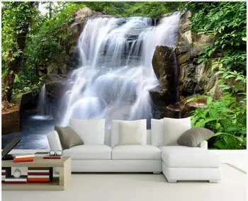 3d обои на заказ фотообои на стену Современный диван Горный водопад пейзаж домашний декор обои для гостиной