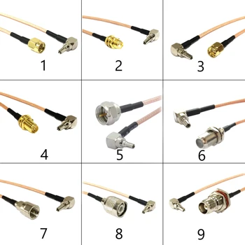 3G USB Модемный кабель CRC9 с Переключателем под прямым углом SMA/FME/F/TNC Мужской Женский Адаптер с Косичкой RG316 Соединитель Провода Новый Оптом