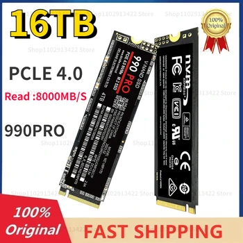 4 ТБ 990 PRO PCIe 4.0 NVMe 4.0 M.2 2280 2 ТБ 1 ТБ высокоскоростной SSD Внутренний Твердотельный Жесткий диск Для Настольных Ноутбуков MLC PC PS5 PS4