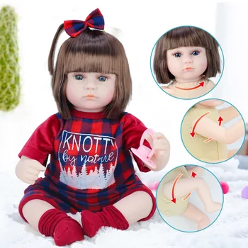 42 см Кукла Реборн, Реалистичная Имитация новорожденных Животных, Эмалированные куклы для Детей, обучающая игрушка для девочек, подарок