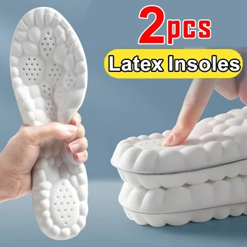 4D Ортопедические Стельки Memory Foam Латексные Спортивные Стельки для Обуви, Подушка для Подошвы, Дышащие Дезодорирующие Мягкие Прокладки для обуви