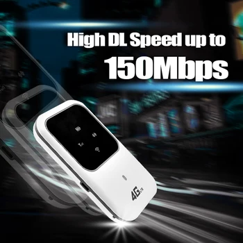4G LTE Мобильный широкополосный беспроводной маршрутизатор Точка доступа SIM Разблокированный WiFi Модем H80 4G-FDD: B1/B3 3G-UMTS WCDMA B1 Поддерживает до 5 пользователей