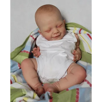 50 см Reborn Baby Doll Новорожденный Апрель Мягкое Приятное Тело Реалистичная 3D Кожа с Видимыми Венами Высококачественная Кукла Ручной Работы
