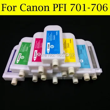 700 МЛ (12 шт.) Многоразовый Чернильный Картридж Для Canon PFI-704 Для принтера Canon iPF8300 iPF8310 Без чипа