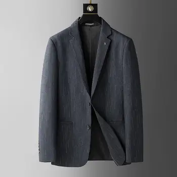 7022-Новый мужской повседневный комплект одежды в западном стиле, трендовый маленький костюм с длинными рукавами, корейская приталенная весенне-летняя куртка