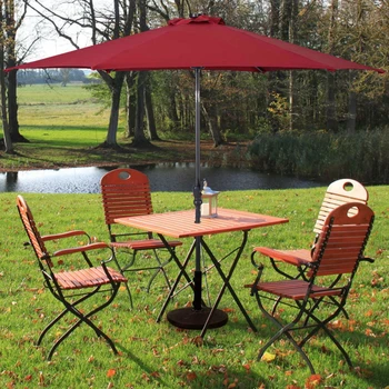 9-футовый светодиодный солнечный зонт для патио с изогнутой уличной мебелью, зонты для пляжных принадлежностей снаружи