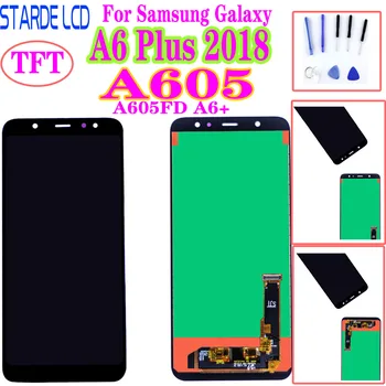 A605 ЖК-дисплей Для Samsung Galaxy A6 Plus 2018 Полный Дисплей A605FD A6 + A605F A605FN Замена Дигитайзера с сенсорным экраном
