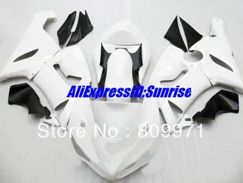 ABS белый комплект обтекателей для KAWASAKI Ninja ZX6R 636 2005 2006 ZX 6R ZX-6R 05 06 Комплект мотоциклетных обтекателей + подарки