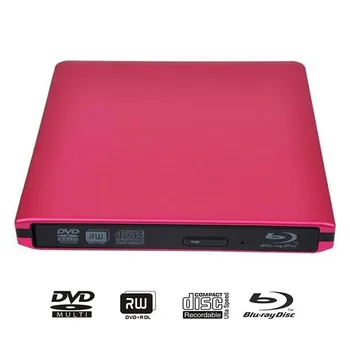 ABS Внешний USB3.0 Blu-ray Привод DVD-проигрыватель 3D Bluray Плеер DVD-привод BD-ROM DVD-RW Устройство записи Для Портативных ПК Macbook