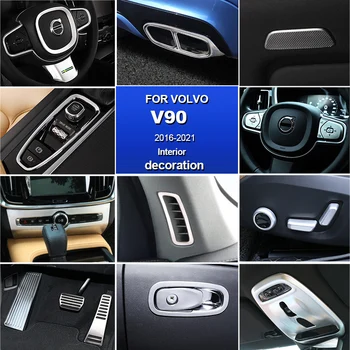 ABS/нержавеющая сталь для Volvo v90 s90 Аксессуары 2017 2018 2019 2020 2021 2022 2023 Наклейка для Украшения Автомобиля Внутреннее Литье