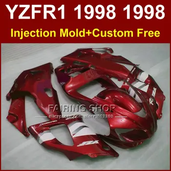 AG9V Инжекционный красный комплект обтекателей для YAMAHA YZF R1 YZF1000 98 99 R1 мотоцикл EXUP обтекатели 1998 1999 YZF R1 L0PD