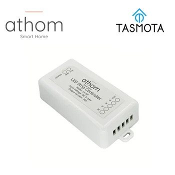 ATHOM Мощный Предварительно Прошитый Контроллер светодиодной ленты Tasmota RGBW 5V-24V 16A