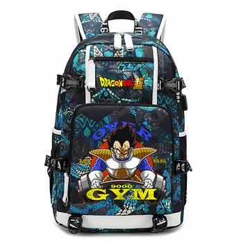 Dragon Ball Wukong, Камуфляжный рюкзак с двумерным аниме-принтом, школьная сумка для студентов, модная дорожная сумка