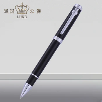 Duke Металлическая Шариковая ручка из черного и серебристого углеродного волокна, профессиональная ручка для письма DRP028