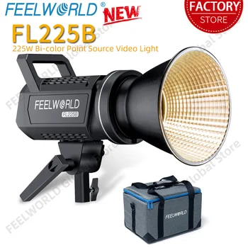 FEELWORLD FL225B 225 Вт Двухцветный светодиодный Видеосвет с Управлением Приложением Bowens Mount для Фотостудийной Видеопортретной Записи в прямом эфире