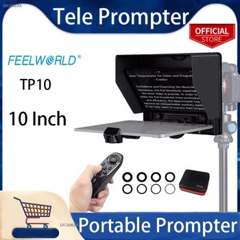 FEELWORLD TP10 10-дюймовый Портативный телесуфлер для смартфона, планшета, телефона, зеркальной камеры, Телесуфлера