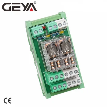 GEYA 2NG2R 2-канальный релейный модуль 2NO 2NC DPDT PLC, релейный интерфейс 12V 24V AC/DC