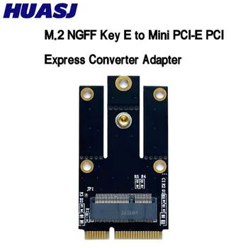 HUASJ M.2 NGFF Key E для Mini PCI-E PCI Express Конвертер Адаптер для Intel 9260 8265 7260 AC NGFF Wifi Bluetooth Беспроводная карта