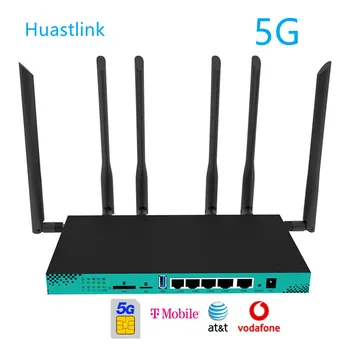 Huastlink Гигабитная SIM-карта 5G CPE с модулем RM500QAEAA SA/NSA Разблокированная Высокоскоростная Домашняя точка доступа Wi-Fi 5G Маршрутизатор HC2101-5G