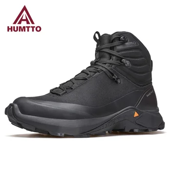 HUMTTO/ Водонепроницаемые походные ботинки, Роскошная дизайнерская обувь для мужчин, 2023, Уличные треккинговые кроссовки, спортивные защитные рабочие Мужские ботильоны