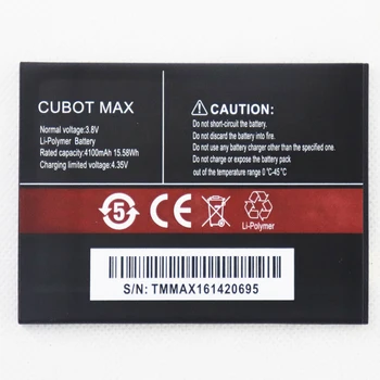 ISUNOO 2022 Год Оригинальный резервный аккумулятор CUBOT MAX емкостью 4100 мАч для мобильного телефона CUBOT MAX