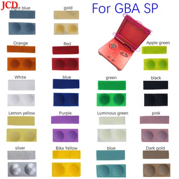 JCD 1 комплект для GBA SP Сменный винт Пылезащитная заглушка Крышка Резиновая Заглушка для корпуса Game boy Advance SP Корпус из светящейся резины