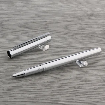 jinhao Silver 126 Цельнометаллическая ручка для студентов бухгалтерии Подарочный набор Авторучка