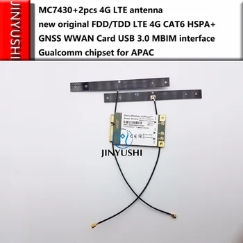 JINYUSHI Для MC7430 + 2шт антенна LTE 4G новая оригинальная FDD/TDD LTE 4G CAT6 HSPA + Карта GNSS WWAN USB 3,0 чипсет Gualcomm Для APAC